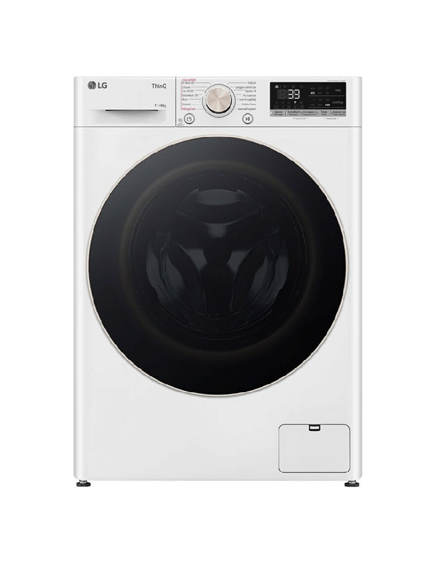 [DE] Lg D4R7011TSWG Lave-linge séchant cm. 60 - lavage 11 kg - séchage 6 kg - blanc