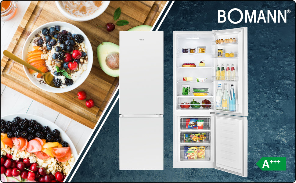 [DE] Réfrigérateur et Congélateur 269L Inox Bomann kg 184.1 Inox