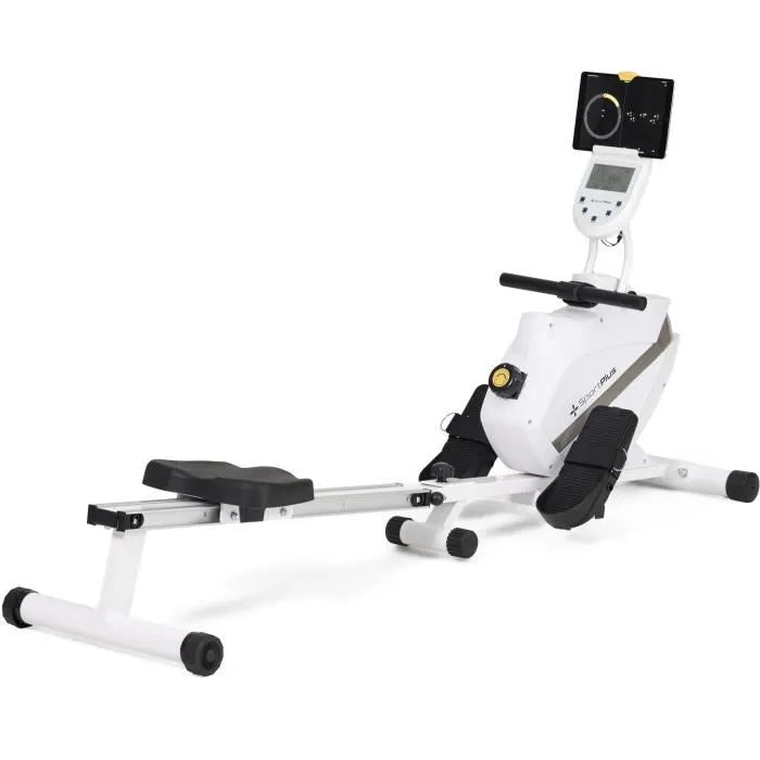 [DE] Rameur magnétique pliable SPORTPLUS - 8 niveaux de résistance - Blanc