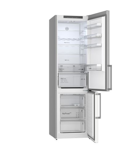 [DE] Bosch Serie 4 Kgn39vlct Réfrigérateur-congélateur 363 L argent